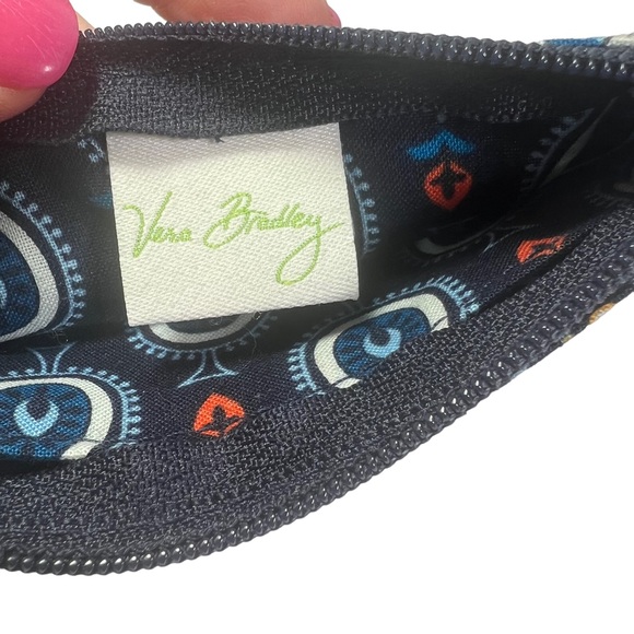 VERA BRADLEY Lighten Up Zip ID Case Wallet Key Ring Discontinued Marrakesh - Picture 9 of 12